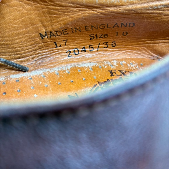 Vintage Dr. Martens Octavius Derby Women’s 10 Brown Leather Made In England - Picture 8 of 9